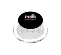 Peds Enfermera Pediátrica Oso de Peluche Enfermera Hospital Pediatra PopSockets PopGrip para MagSafe
