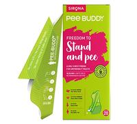 PEE BUDDY Señoras, Ahora Pónganse De Pie Y Orinen En Inofensivos Inodoros con Peebuddy. Primer Dispositivo De Antibacteriano Micción Femenino Y Portátil para Mujeres (20 Embudos)