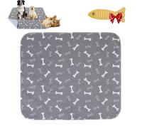 Pee Pads, Reusable Pet Pee Pad, Washable Pee Pads for Dogs, Easy to Clean & Reuse, for Floor Protector, Couch Cover, Crate, Potty Training (Gray,L)