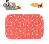 Pee Pads, Reusable Pet Pee Pad, Washable Pee Pads for Dogs, Easy to Clean & Reuse, for Floor Protector, Couch Cover, Crate, Potty Training (Red,M)