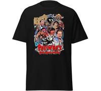 Pee Wee Herman - Camiseta Big Adventure 80s Movie Shirt BlackOne Size, Color14, M