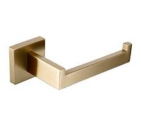 PEEHOO Juego de Accesorios de baño de Oro Cepillado Montaje en Pared Portarrollos de Papel higiénico Toallero Colgador de Batas Kit de Accesorios de Acero Inoxidable, Soporte de Papel, 01