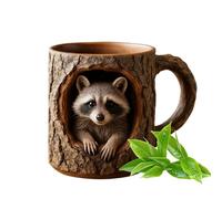Peekaboo Animal Mug Delight Hidden 3D Criatura Surprise Cup | de cerámica pintada a mano en el interior, lavavajillas: platos de bebida de microondas y microondas para la mañana helada