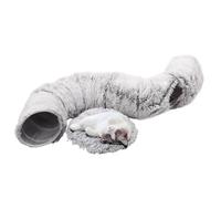 Peekaboo Cat Cave, Cat Tunnel Bed, Plush Cat Cave, Cats Hideaway Tunnel, Large Soft Cats Doughnut Bed Cave Cozy Hideaway Tunnel for Indoor Cats to Relax and Play Seek Fun Indoors