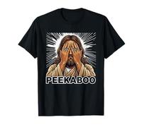 Peekaboo Jesus Meme Funny Christian Faith Funny Jesus Humor Camiseta