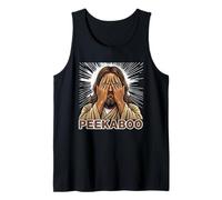 Peekaboo Jesus Meme Funny Christian Faith Funny Jesus Humor Camiseta sin Mangas