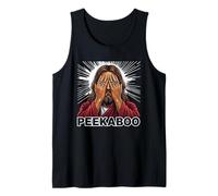 Peekaboo Jesus Meme Funny Christian Faith Funny Jesus Humor Camiseta sin Mangas