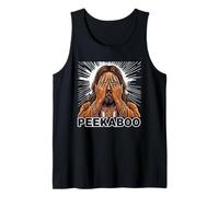 Peekaboo Jesus Meme Funny Christian Faith Funny Jesus Humor Camiseta sin Mangas