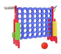 Peekabu Juego Gigante de conexión de 4 en Fila al Aire Libre, Juegos de Patio Jumbo de 4 en puntuación para niños y Adultos con aro de Baloncesto al Aire Libre, Juegos Familiares de Vacaciones con 42