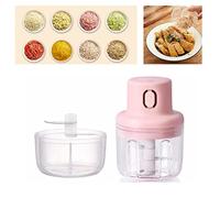 Peekari Wireless Food Chopper Mini,Intelligent Electric Garlic Machine,Portable Veggie Chopper,100ml+250ml Double Cup,Food Slicer and Processor USB Recharge Kitchen Tools.