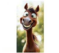 Peeking Trash Can Sticker - Funny Farm Animal Decal | Outdoor Wall
