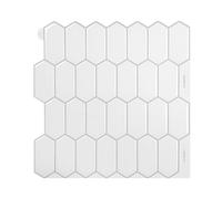 Peel and Stick Wallpaper - Vinyl Splash-Proof Wall Tile, Self-adhesive 12x12 inch tile for kitchen, bathroom & living spaces | Easy to apply and remove | Great for countertops, fridge, stove, or cabin
