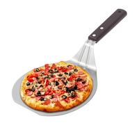 Peel de pizza de acero inoxidable: pala de pizza duradera con un cómodo agarre para fácil girar | Padeta para hornear para horno de piedra, herramientas de pizzas para corteza casera, de pan, par