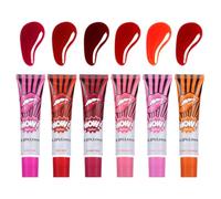 Peel Off Lipstick - Longwear Waterproof Lip Stain Makeup | 6x Peel Off Lipstick With Waterproof Lip Stain Finish For Long Lasting Makeup Off Gloss Wedding Party Use
