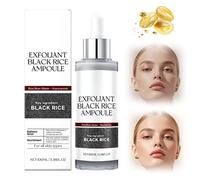 Peel Shot Glow Rice Ampolla Duo, 2025 Peel Shot Black Rice Ampoule White Rice Sérum, Arroz Blanco y Negro Como Exfoliante, Apertura Poros, Exfoliación Suave (Black, 100ML)