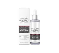 Peel Shot Glow Rice Ampoule Duo - Ampolla de arroz blanco, ampolla de arroz negro, exfoliante suave para rostro y cuerpo, células muertas de la piel, eliminador de puntos negros para todo tipo de piel