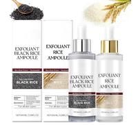 Peel Shot Glow Rice Ampoule Duo, Peeling Exfoliante Facial, White Rice + Black Rice Ampoule, Rice Exfoliator for Face, Profundamente los Poros, Mejora la Piel áspera, Hidrata Profundamente, 2*100 ML