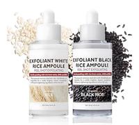 Peel Shot Glow Rice Ampoule Duo, Peeling Quimico Facial Exfoliante Rice Ampoule, Exfoliante Facial Mujer, Limpia los Poros, Mejora la Piel Áspera, Hidrata, Ilumina, 2 Piezas