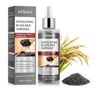 Peel Shot Glow Rice Peeling Ampoule, suero facial exfoliante de arroz negro suave para cara y cuerpo, poros encogidos e hidratación profunda para todos los tipos de piel