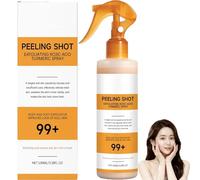 Peel Shot Keratin Care Cúrcuma Ácido Cójico Spray Hidratante para Piel Seca del Cuerpo, Exfoliante de la Piel para la Cara, Removedor de Piel Muerta para Cuerpo y Cara. (1 unidad)