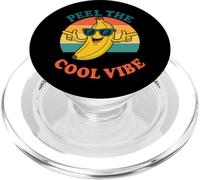 Peel The Cool Vibe Retro Banana, Divertido Verano De Frutas Vintage PopSockets PopGrip para MagSafe
