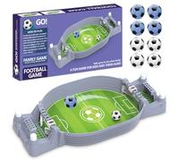 Peelanmall Mini Tischkicker Kinder, Juego de futbolín interactivo con 8 balones de fútbol, Mini futbolín para niños, Mesa de fútbol de escritorio, Color marrón