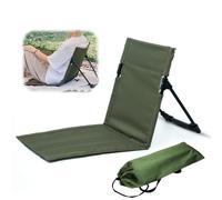 Peelanmall Silla de suelo para exteriores, silla de suelo con respaldo plegable, para exteriores, pícnic, mochilero, silla de suelo portátil para adultos