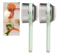 Peeler with Container - Fruit and Vegetable Peeler with Container, One-Piece Design, Ergonomic Handle, Two-Way Tool Head for Home Kitchen (2Pcs-C)