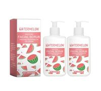 Peeling facial de sandía, exfoliante facial, limpieza facial profunda, exfoliante muerto, limpieza profunda e hidratante para piel suave (2 unidades)