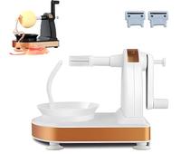 PeelPro Electric Peeler, PeelPro Automatic Fruit & Veggie Peeler, Multi-Functional Apple, Pear, Potato, Apple Peelers, Replaceable Blade, Easy to Clean (White)