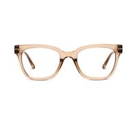 Peepers by PeeperSpecs Buzzworthy - Gafas de lectura cuadradas con bloqueo de luz azul para mujer, Canela, 51mm