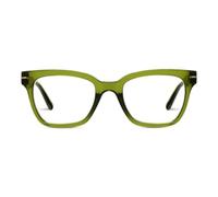 Peepers by PeeperSpecs Women's Buzzworthy Soft Square Blue Light Blocking Reading Glasses, Green, 51mm + 0