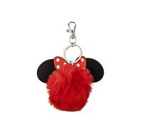 Peers Hardy - Llavero de Minnie Mouse con pompón rojo y negro de Disney, rojo y negro, Talla única