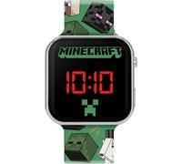 Peers Hardy Minecraft Reloj LED Impreso Carácter Correa Verde/Negro