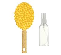 Peeting Chisch Pincel, Cepillo de aseo de mascotas - Durian Shape Cat Cabellado de limpieza | Peine de masaje suave con suministros de mascotas de botella de spray con mango no deslizante para uso dia