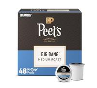 Peet's Coffee, Cápsulas Keurig K-Cup de tostado medio, 100% café arábica - Big Bang 48 unidades (1 caja de 48 cápsulas)