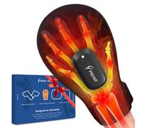 PEEWF Guante inalámbrico de terapia de luz roja e infrarroja cercana para manos, artritis, alivio de músculos doloridos, 30 LED rojos e infrarrojos cercanos + cables de calefacción suaves integrados