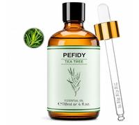 PEFIDY Aceite de Árbol de Té 118 ml Aceite Esencial Tea Tree de Aroma Herbal Intenso para Cabello Uñas Piel Masaje Diluido Difusor Velas Jabones DIY y Uso Externo