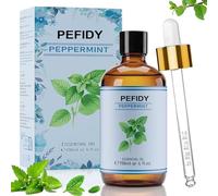 PEFIDY aceite de menta 118ml - 100% aceite de menta natural - Ideal para aromaterapia, difusores, aire fresco, lámparas aromáticas, velas aromáticas y jabones