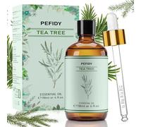 PEFIDY Aceite esencial de árbol de té 118ml,100% Aceite Natural de Árbol de Té Que Calma La Piel, Ideal Para Difusores, Champú, Fabricación De Jabones Y Proyectos DIY