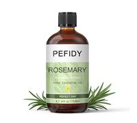 PEFIDY Aceite Esencial de Romero natural 118 ML, apto para cuidado de la piel, uñas y cabello, aromaterapia, SPA, baño, DIY, terapia aromática, masajes