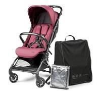 PEG Cochecito Ligero Volo con Burbuja de Lluvia, Apto Avión, Compacto, Equipaje de Mano, Desde Recién Nacido hasta 22 kg, Bolsa de Viaje Incluida, Malva