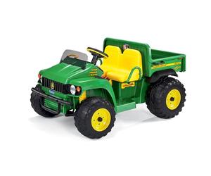 Peg John Deere Gator HPX Tractor eléctrico Infantil para niños a Partir de 3 años, vehículo utilitario eléctrico con Caja basculante y bocina, batería Recargable de 12 V.