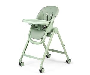 PEG Living Trona desde el Nacimiento, Diseño Contemporáneo, Función Hamaca, Altura Regulable, Bandeja Doble, 4 Ruedas 360°, Cierre Compacto, 0-3 Años (0-15 kg), Sage