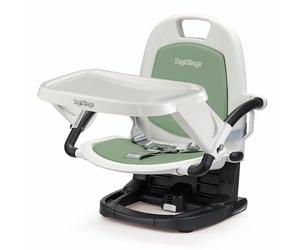 Peg Perego asiento elevado para comer Rialto, Mint. Alzador de Asiento Bebé. Trona de Viaje Portátil