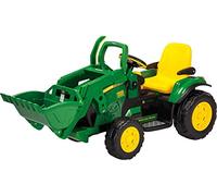Peg Perego- John Deere Loader Tractor con Excavadora, Individual, Color Verde/Amarillo, 140.5 x 63 x 7.5 centimetres (IGOR0068)