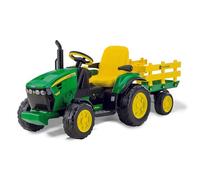 Peg Perego John Deere Ground Force incl. remolque 12 V IGOR0047, verde y amarillo