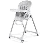 Peg Perego, Prima Pappa Follow Me, Trona, color gris (Linear Grey)