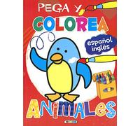 Pega y Colorea Animales