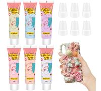 Pegamento crema multifuncional - Kit de 6 colores (tubos de 15 g) para manualidades, álbumes de recortes, joyas y decoraciones